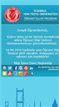 Mobile Screenshot of kampus.yeniyuzyil.edu.tr